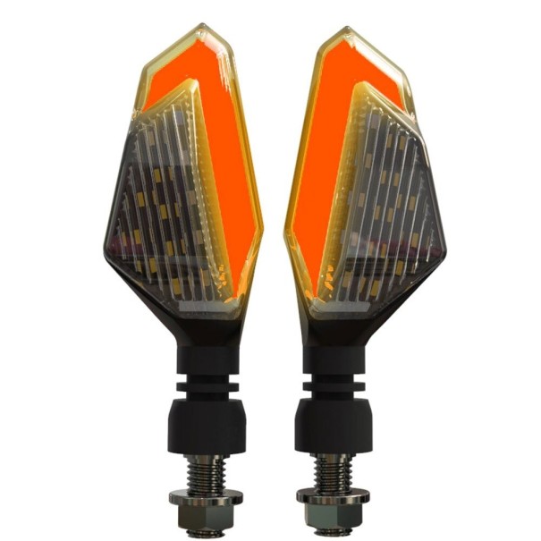 Kierunkowskazy LED do motocykli 2 szt N49 pomarańczowy