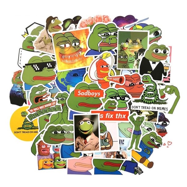 Kikkerstickers 10/50 stuks 1