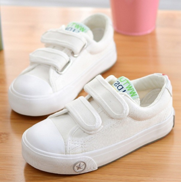 Kinder-Canvas-Sneaker A762 weiß 26