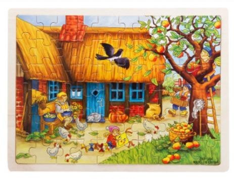 Kinder houten puzzel 60 stukjes 1