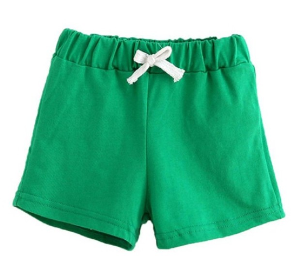 Kinder kleurrijke shorts J2872 groen 3