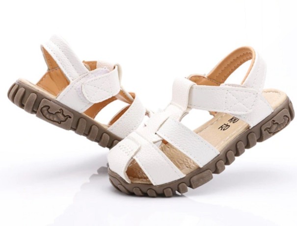 Kinder-Ledersandalen weiß 30