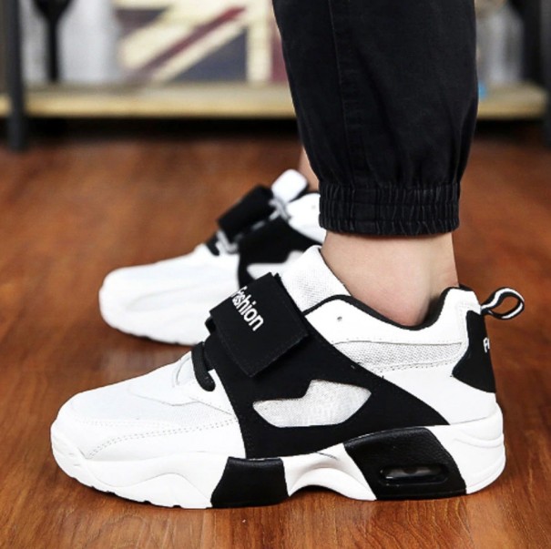 Kinder leren sneakers A1623 wit 37