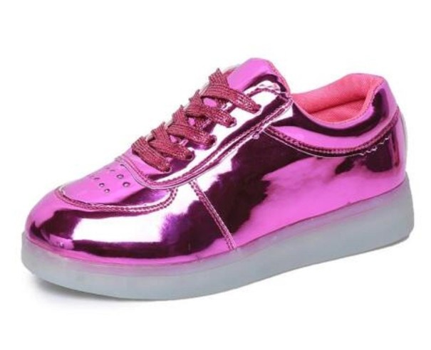 Kinder lichtgevende sneakers A352 roze 32