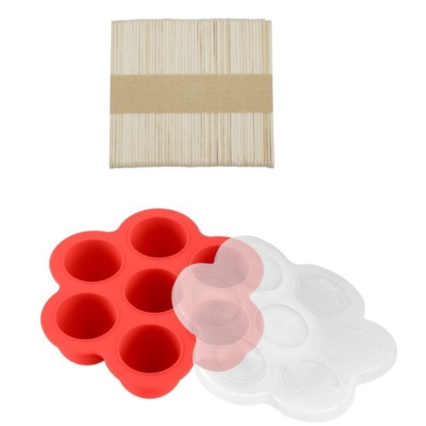 Kinder snackschaal met stokjes 50 stuks