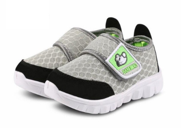 Kinder-Sneaker mit Hund grau 25