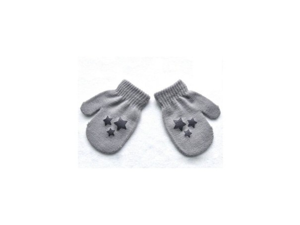 Kinder-Strickhandschuhe mit Aufdruck J586 5