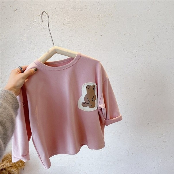 Kinder-Sweatshirt L542 rosa 9-12 Monate