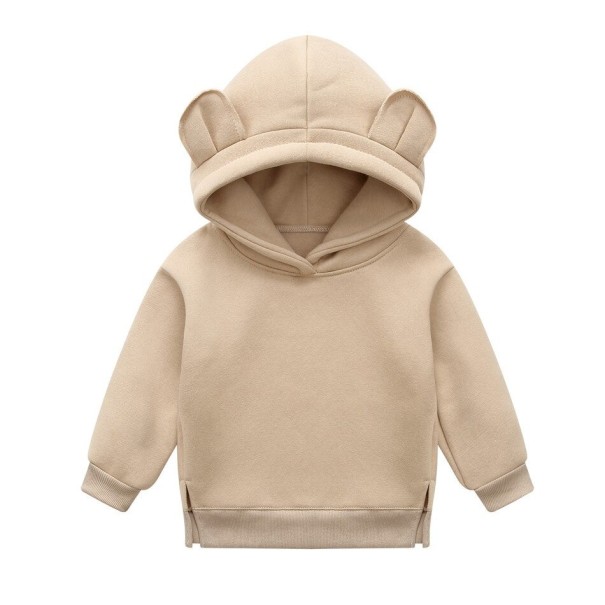 Kinder-Sweatshirt mit Ohren beige 3