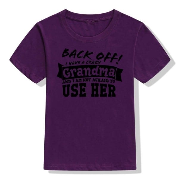 Kinder-T-Shirt B1462 dunkelviolett 8 A