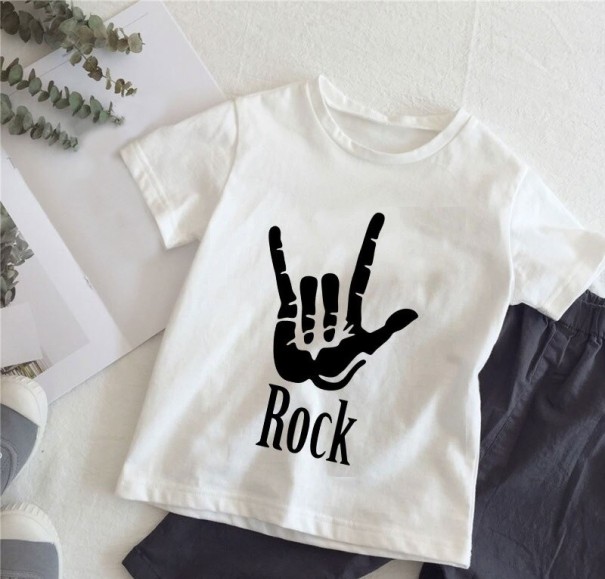 Kinder T-shirt B1483 wit 6 D