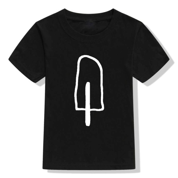 Kinder T-shirt B1528 zwart 9-12 maanden