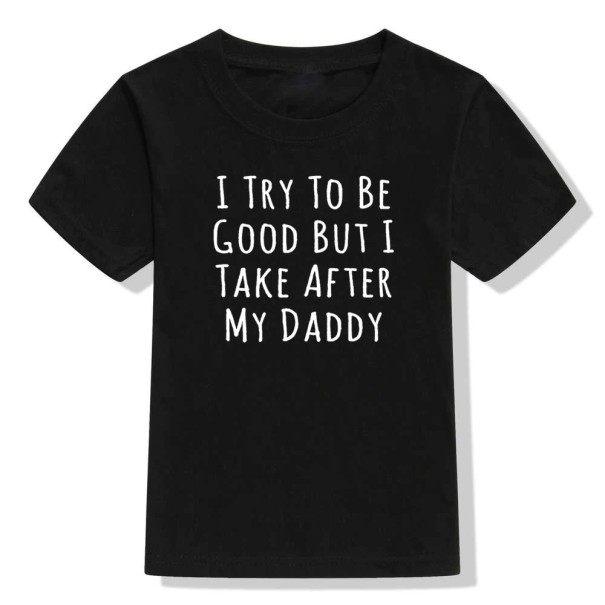 Kinder T-shirt B1551 zwart 5 A