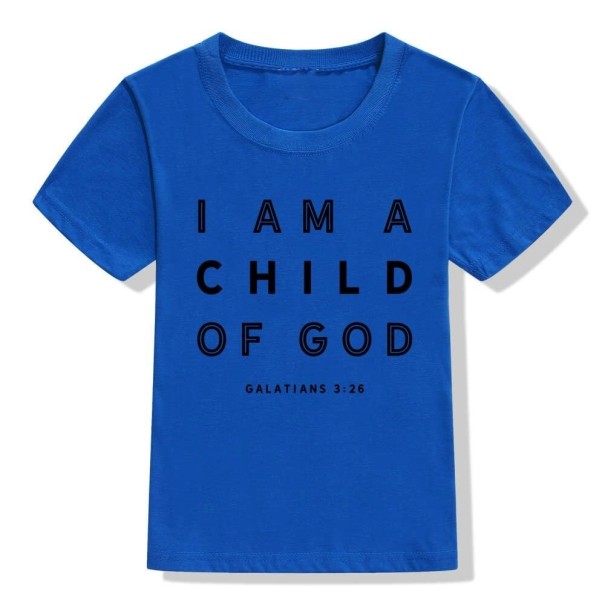 Kinder T-shirt B1578 blauw 6-12 maanden