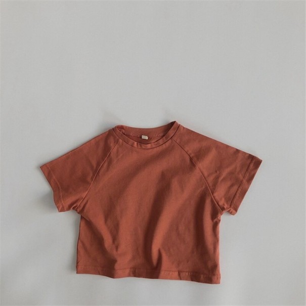 Kinder T-shirt B1646 baksteenrood 6-12 maanden