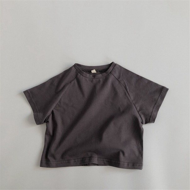 Kinder T-shirt B1646 donkergrijs 2