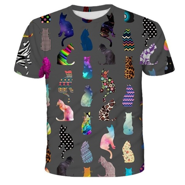 Kinder T-shirt met kat B1456 7 A