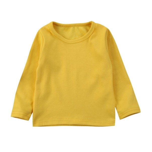 Kinder T-shirt met lange mouwen B1645 geel 4