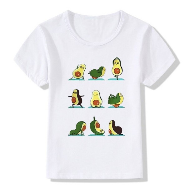Kinder-T-Shirt mit Avocado 5 O