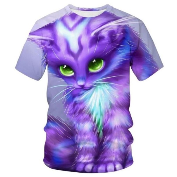 Kinder-T-Shirt mit Katze B1439 8 A