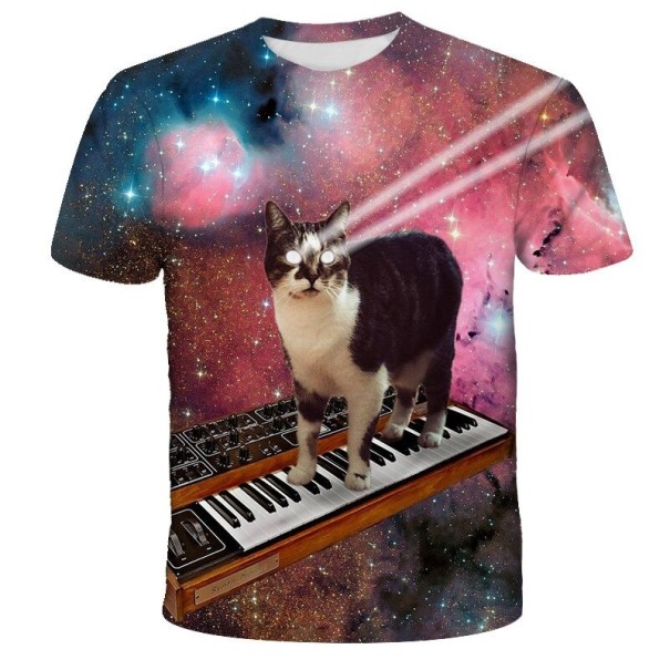 Kinder-T-Shirt mit Katze B1456 7 H