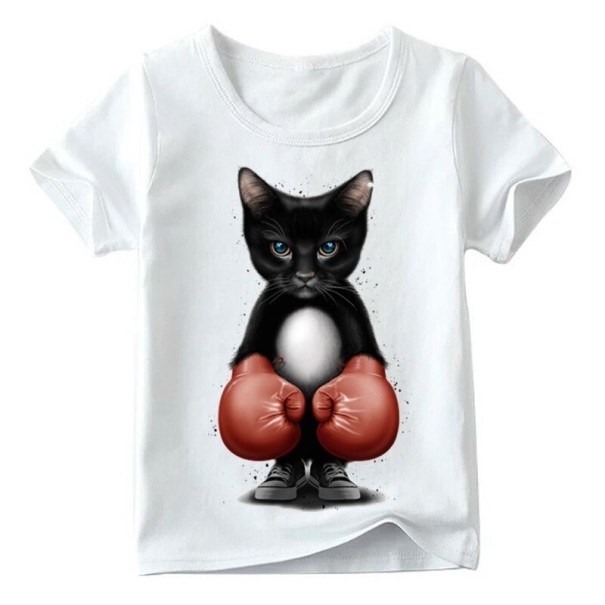 Kinder-T-Shirt mit Katze B1508 7 F