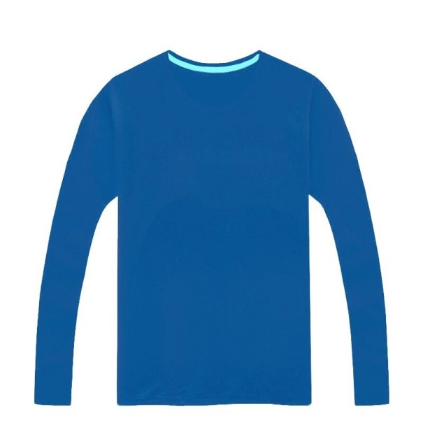 Kinder-T-Shirt mit langen Ärmeln B1600 blau 15