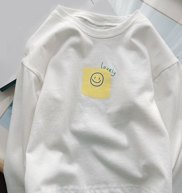 Kinder-T-Shirt mit langen Ärmeln T2536 weiß 4