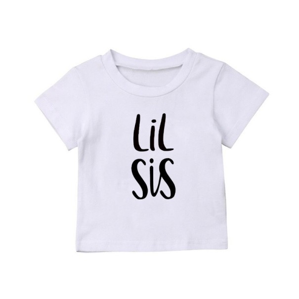 Kinder-T-shirt voor broers en zussen wit 10 C