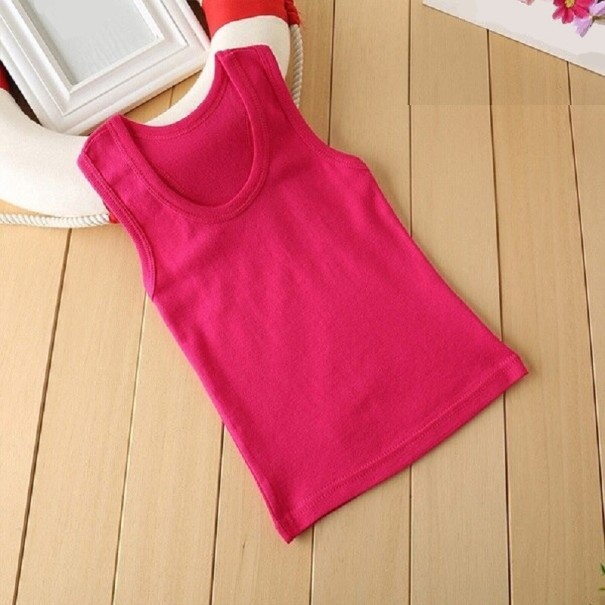 Kinder-Tanktop B1535 dunkelrosa 8