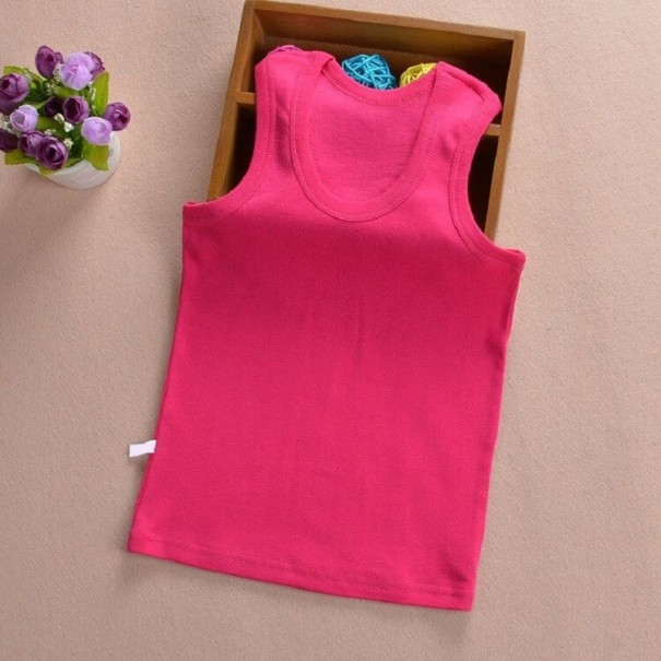 Kinder-Tanktop B1573 dunkelrosa 12-24 Monate A