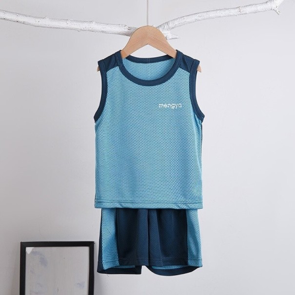 Kinder-Tanktop und Shorts C1108 hellblau 5