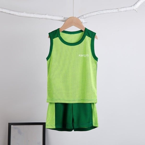 Kinder-Tanktop und Shorts C1108 hellgrün 5