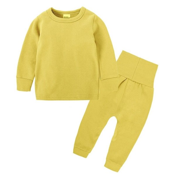Kinder-Trainingsanzug-Set L1219 gelb 6-9 Monate