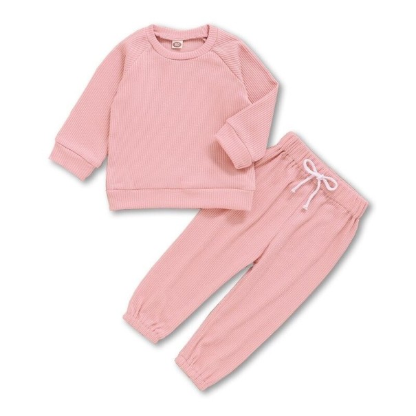Kinder-Trainingsanzug-Set L1417 rosa 4