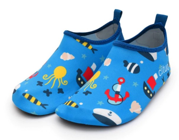 Kinder-Wasserschuhe mit Anker blau 20,5