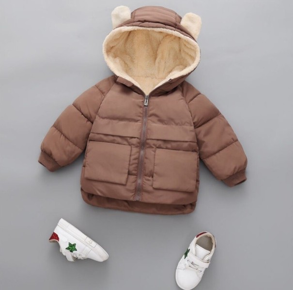 Kinder-Winterjacke L2016 braun 12-24 Monate