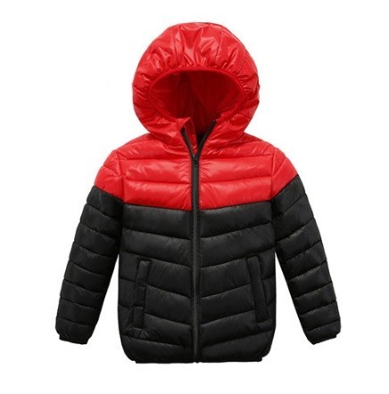 Kinder-Winterjacke mit Kapuze J1868 rot 8