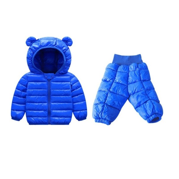 Kinder-Winterjacke und -hose L1704 blau 4