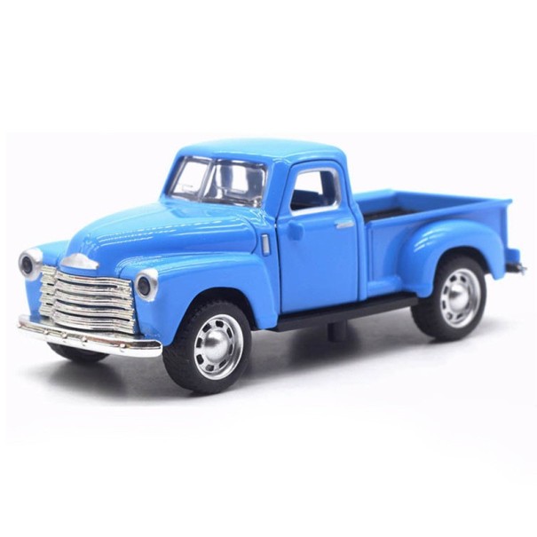 Kinderauto met zijspan blauw