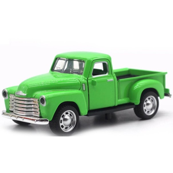 Kinderauto met zijspan groen