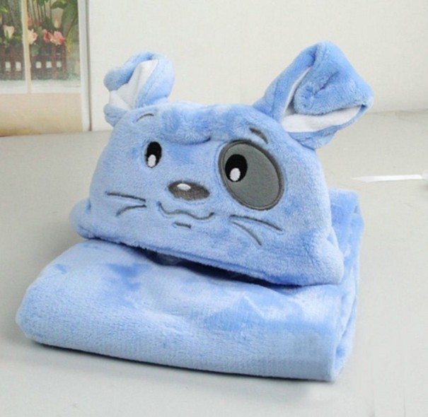 Kinderbadhanddoek en badjas 2 in 1 J570 haas