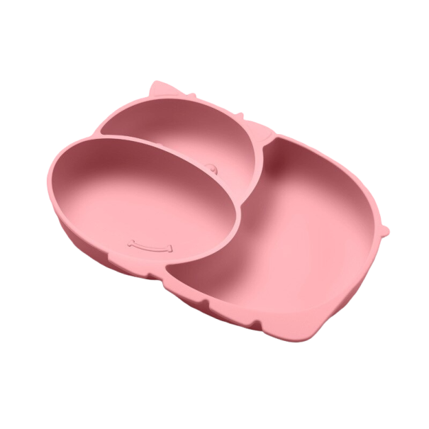Kinderbord in de vorm van een nijlpaard roze