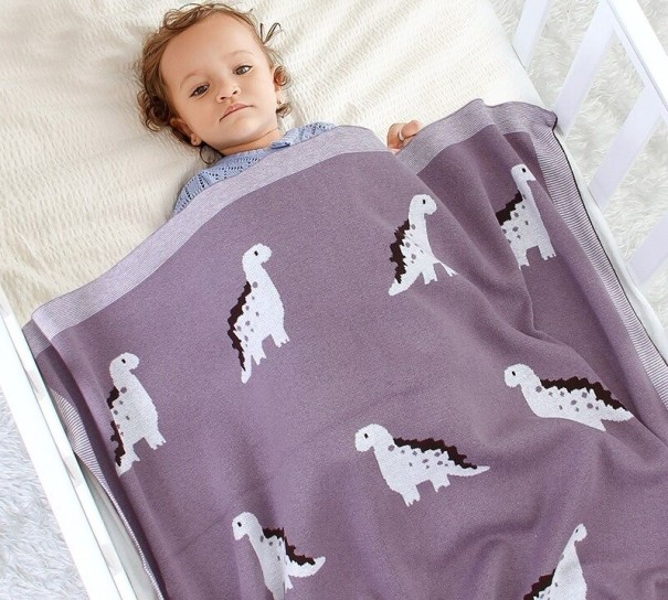 Kinderdeken met een dinosaurus