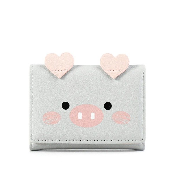 Kindergeldbörse mit Sparschwein grau