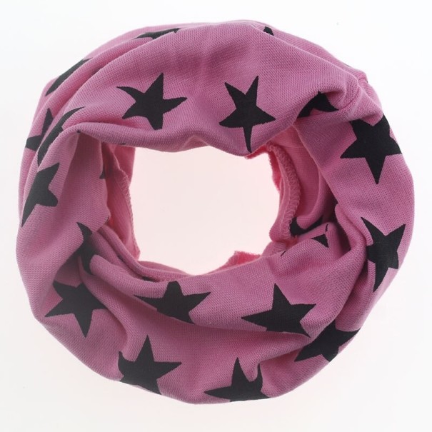 Kinderhalstuch mit Sternen rosa