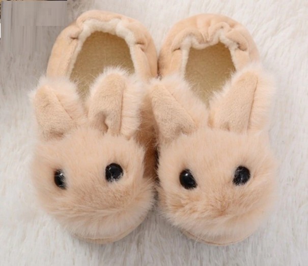 Kinderhausschuhe Hase beige 23