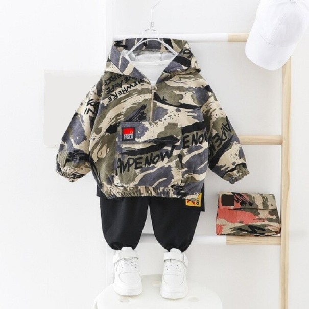 Kinderjas en -broek L1098 legergroen 12-24 maanden