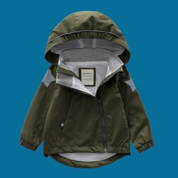 Kinderjas L2071 legergroen 2