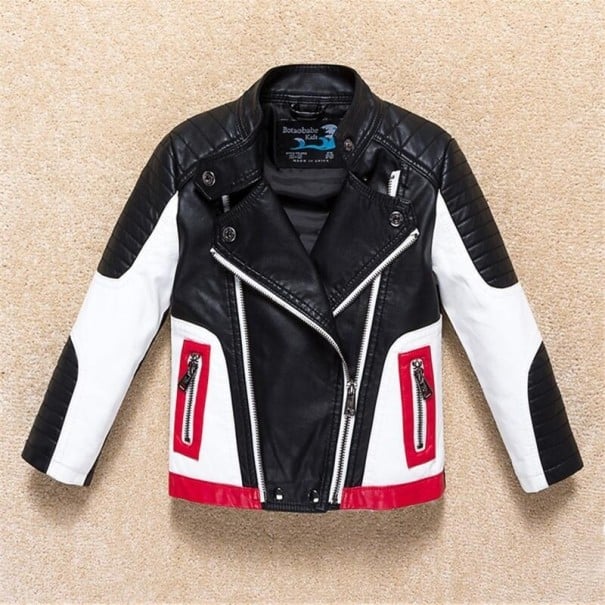 Kinderlederjacke L2069 schwarz 4